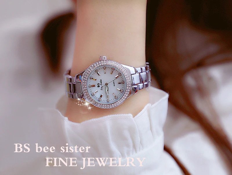 2023 Ladies Wrist Watches Dress Gold Watch Women Crystal Diamond Watches Stainless Steel Silver Clock Women Montre Femme