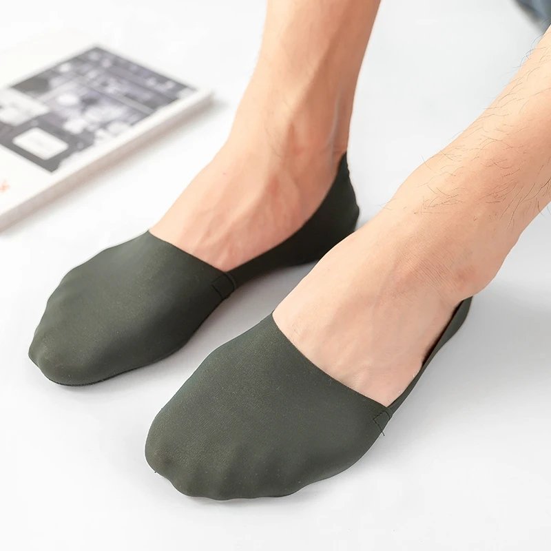 3 Pairs High Quality Matching Casual Socks Men Invisible Low Cut Sock Lot Breathable Silicone Non-slip Comfortable Cotton Bottom