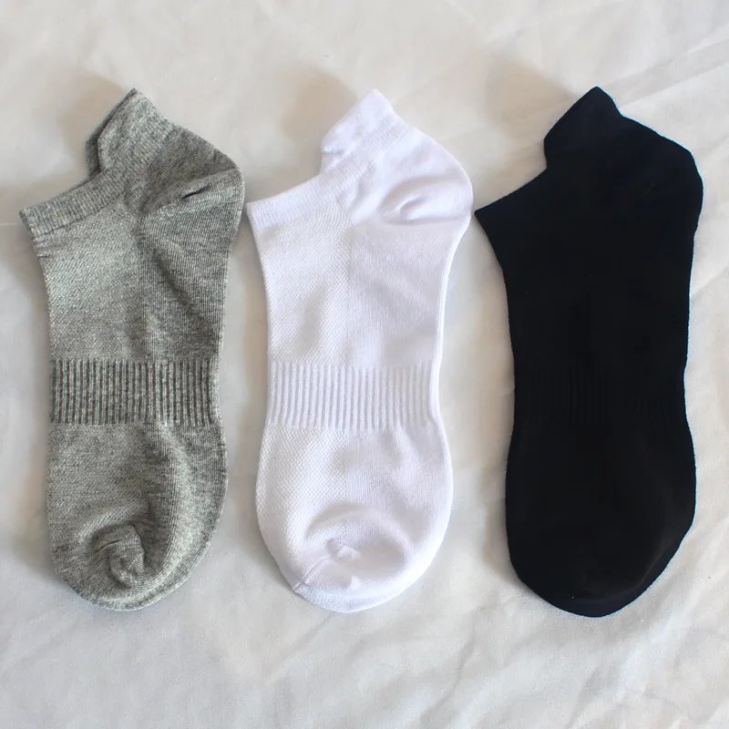 6Pairs Women Men Socks Couple Student Cotton New Plus Size Sports Ear Mesh Spot Running Solid Color Boat Ankle Socks