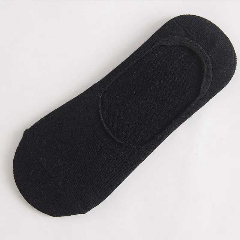 1/ 5Pairs Men Boat Socks Non-slip Silicone Invisible Casual Socks Breathable Ankle Sock Thin Sunner Sport Sock Sweat Absorption