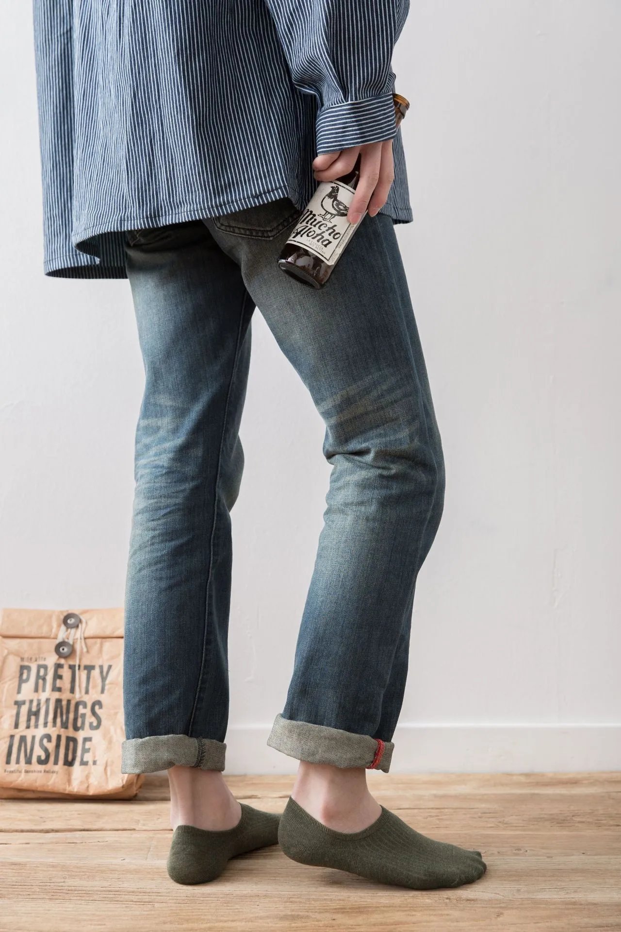 5Pair / Lot Men's Socks Non-slip Silicone Invisible Cotton Sock Breathable Mesh Comfortable Summer Thin Sports Men Sock Elastic