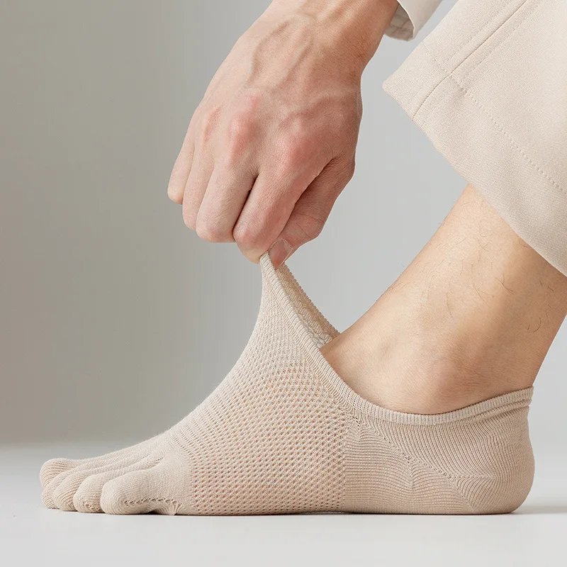 3 Pairs/lot Men's Socks Fashion Casual Soft Breathable Finger Boat Sock High Quality Mesh Casual Sox for Male Sweat-absorbing 3 Pairs/lot Men's Socks Fashion Casual Soft Breathable Finger Boat Sock High Quality Mesh Casual Sox for Male Sweat-absorbing