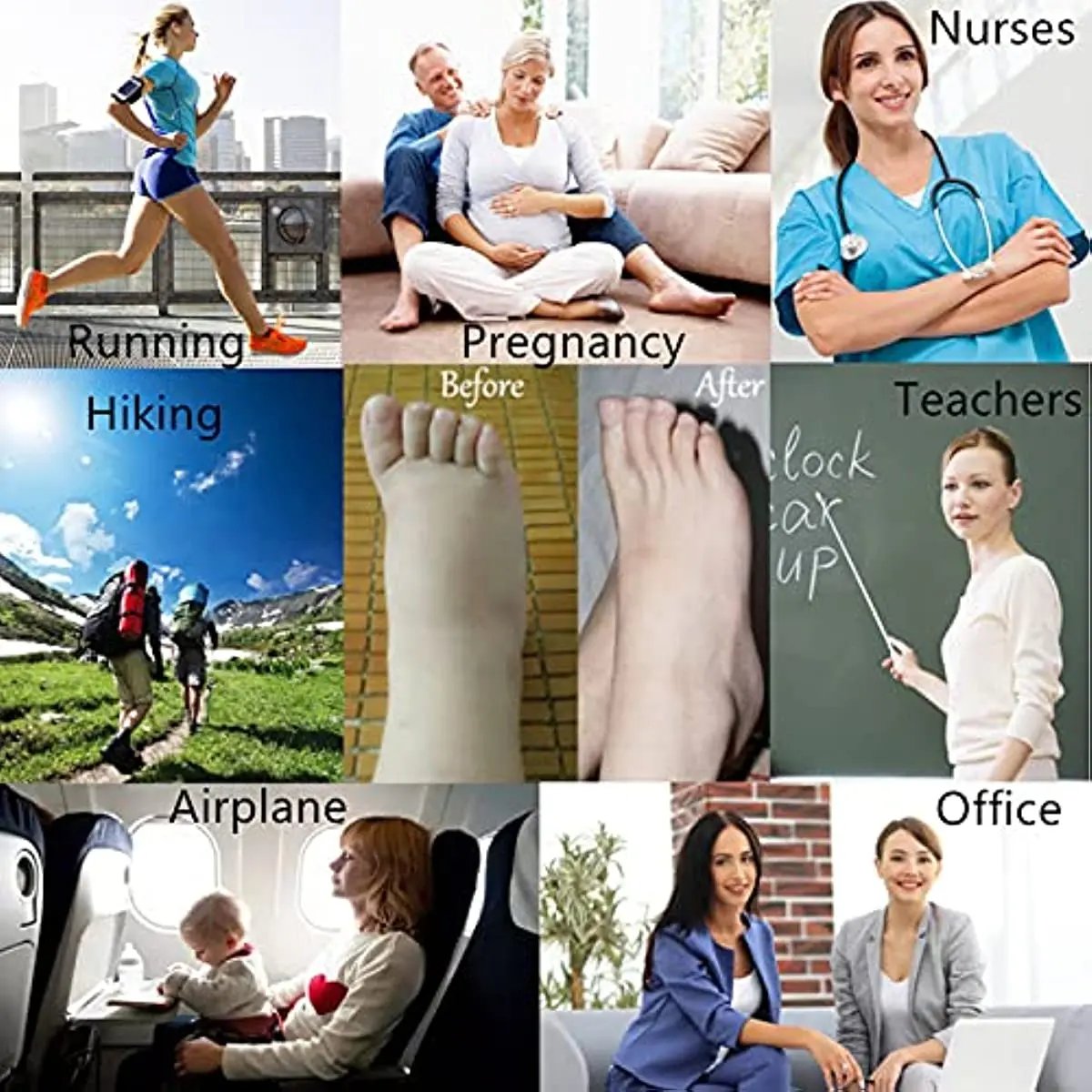 3 Pairs 5XL Compression Socks Wide Calf Women Men Support Stockings Reduces Swelling Pain Nurses Running Pregnant Travel Flight 3 Pairs 5XL Compression Socks Wide Calf Women Men Support Stockings Reduces Swelling Pain Nurses Running Pregnant Travel Flight