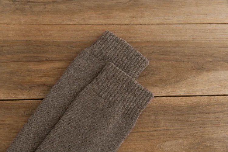 3 Pairs Men's Stocking Warm Hot Knee High Long Leg Terry Socks Cotton Thicken Cover Calf Socks Autumn Winter Calcetines Hombre