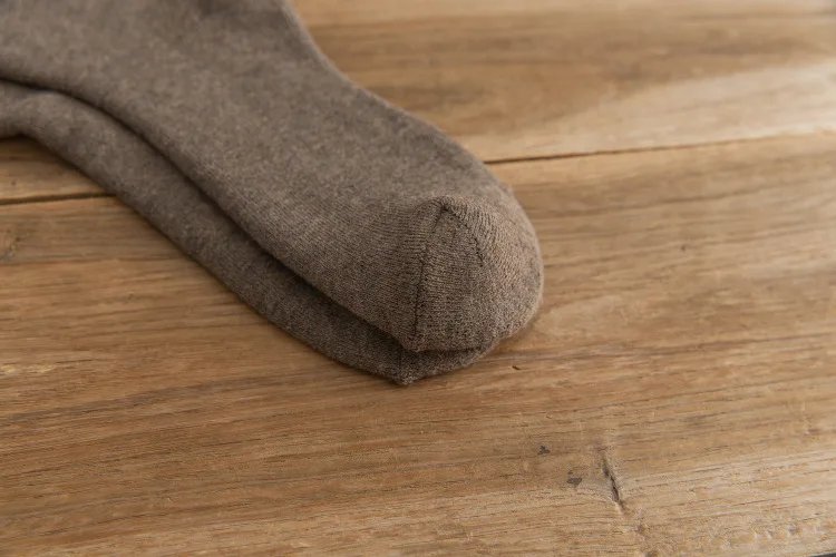 3 Pairs Men's Stocking Warm Hot Knee High Long Leg Terry Socks Cotton Thicken Cover Calf Socks Autumn Winter Calcetines Hombre