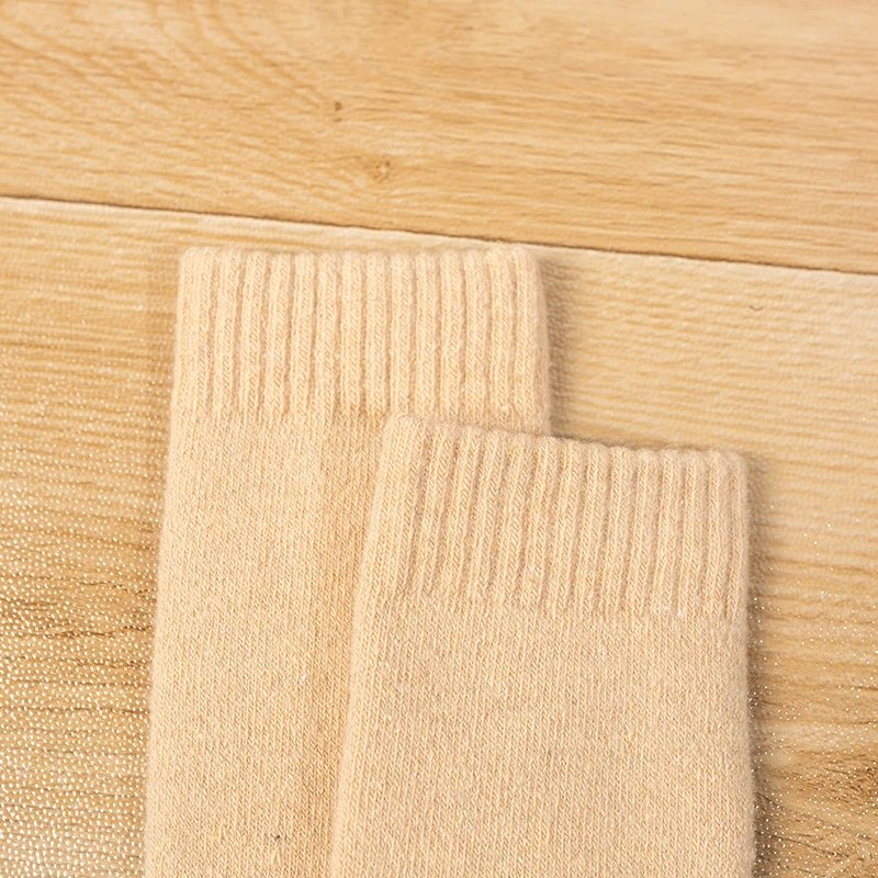 1Pairs Wool Knee-high Stockings Men's Winter Thicken Warm Harajuku Casual High Sock Soft Comfortable Breathable Long Socks Man