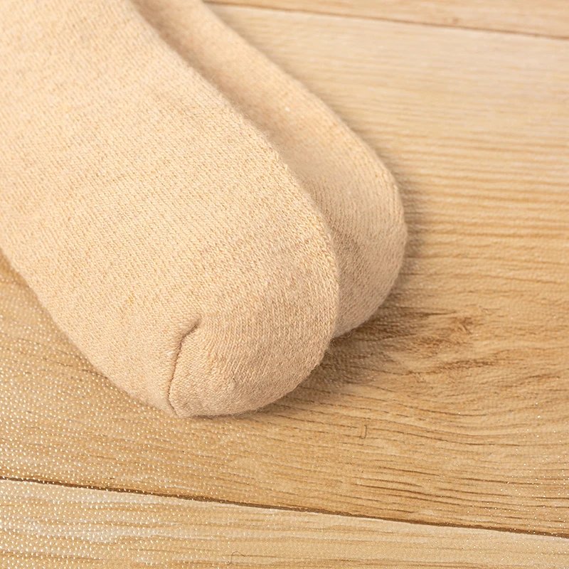 1Pairs Wool Knee-high Stockings Men's Winter Thicken Warm Harajuku Casual High Sock Soft Comfortable Breathable Long Socks Man