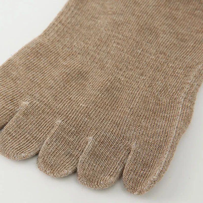 2023 Winter Men Five Fingers Socks Warm Non Slip Grip Fitness Toe Socks Breathable Low Calf Slipper Fitness Yoga Floor Socks