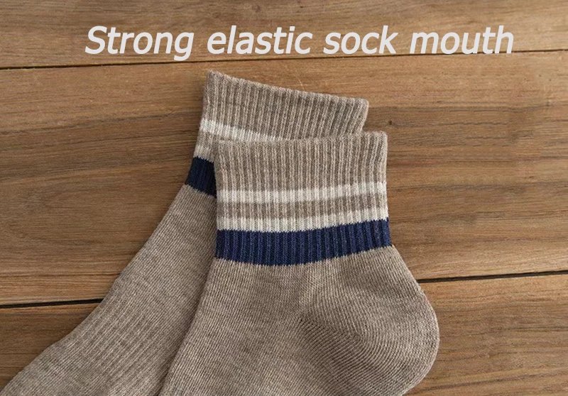 5 Pairs Autumn Winter Men Thermal Socks Solid Color Stripe Fashion Casual Cotton Sweat Absorption Thick Comfortable 5 Pairs Autumn Winter Men Thermal Socks Solid Color Stripe Fashion Casual Cotton Sweat Absorption Thick Comfortable