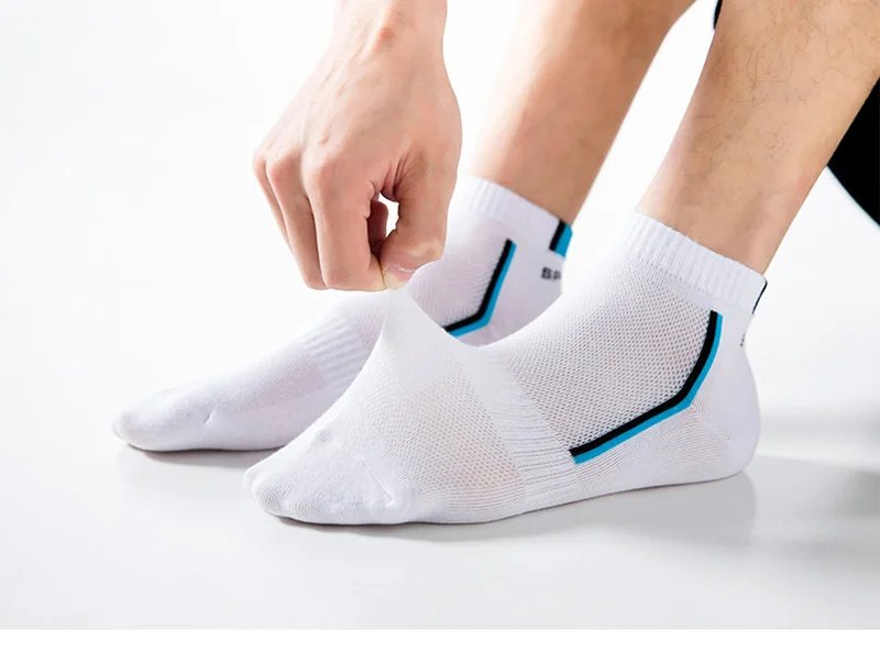 10Pieces=5Pair/lot Summer Cotton Man Short Socks Fashion Breathable Boat Socks Comfortable Casual Socks Male White Hot Sale