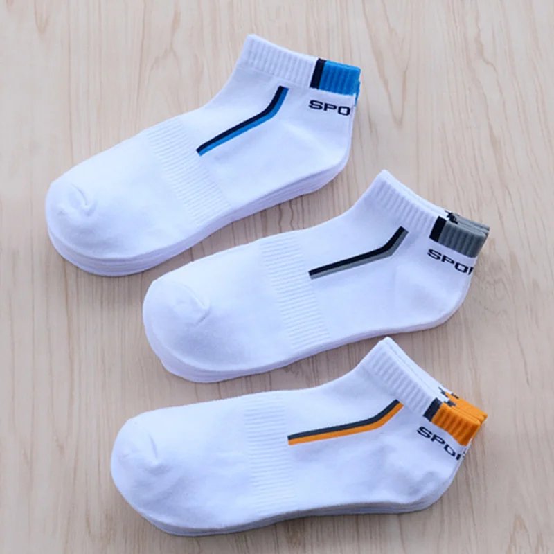10Pieces=5Pair/lot Summer Cotton Man Short Socks Fashion Breathable Boat Socks Comfortable Casual Socks Male White Hot Sale