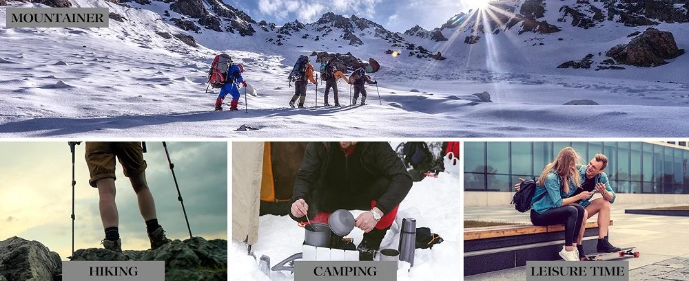 5 Pairs Men's Merino Wool Socks Wool Hiking Socks Soft Warm Winter Casual Crew Moisture-Wicking Socks for Indoors Outdoors