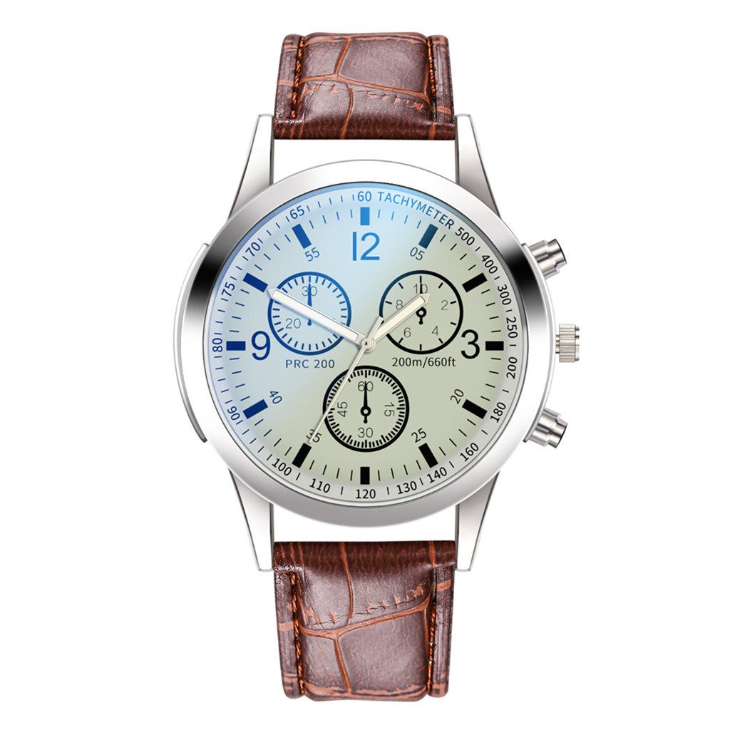 2023 New Business Watches For Men Luxury Leather Strap Analog Quartz Wristwatches Men Digital Sport Watch Relogio Masculino