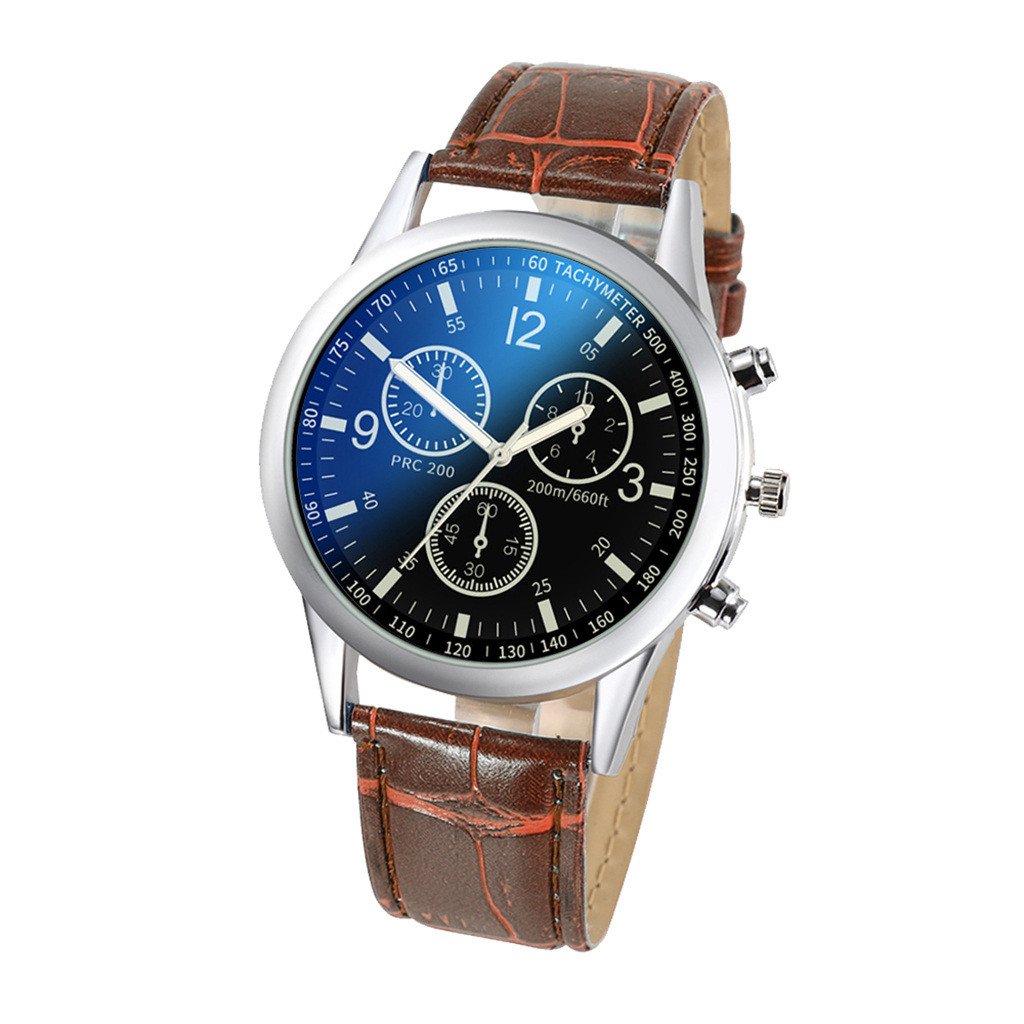 2023 New Business Watches For Men Luxury Leather Strap Analog Quartz Wristwatches Men Digital Sport Watch Relogio Masculino