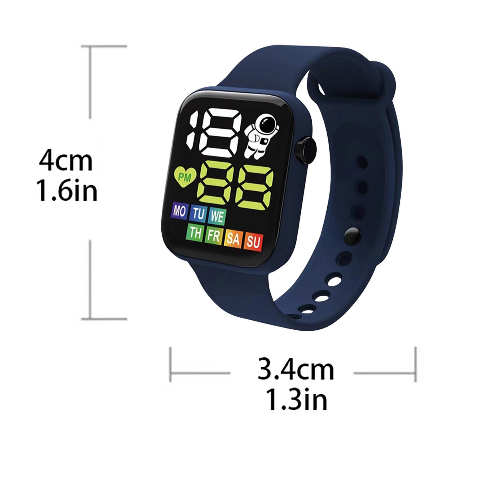 Waterproof Sports Watch For Kids Boy Girl Outdoor Silicone Strap Electronic Watches Children Students LED Digital Wristwatches