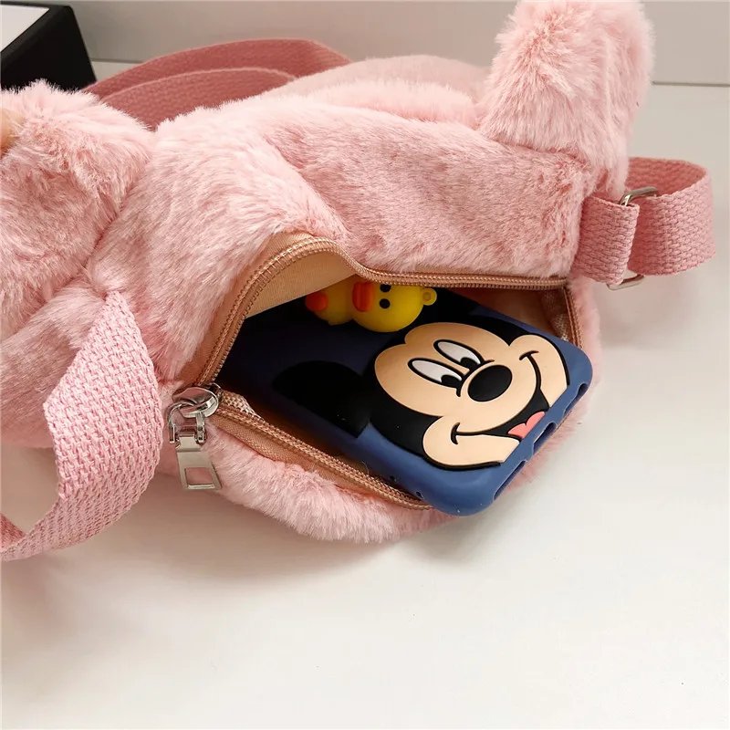 Cartoon Cat Baby Girls Crossbody Bags Cute Soft Plush Children's Shoulder Bag Winter Fashion Boys Kids Furry Handbags Coin Purse Cartoon Cat Baby Girls Crossbody Bags Cute Soft Plush Children's Shoulder Bag Winter Fashion Boys Kids Furry Handbags Coin Purse