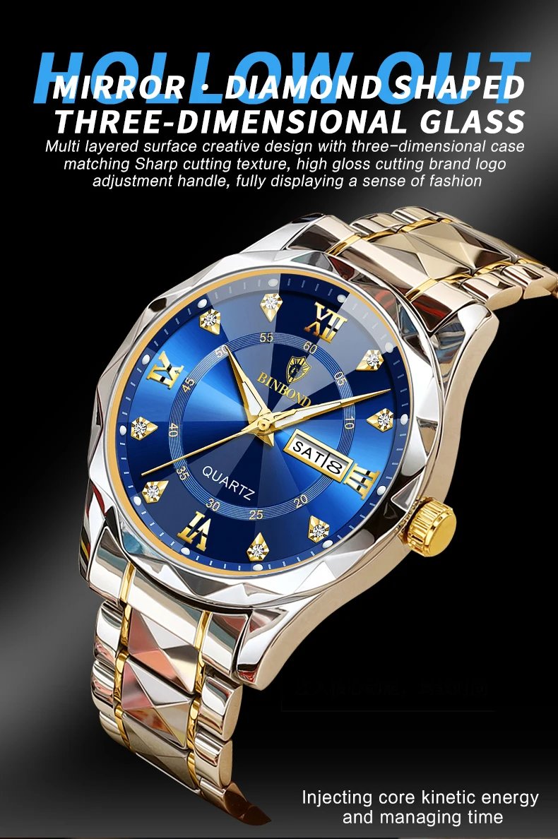 Fashion Business Watch Men Warterproof Sports Mens Watch Top Brand Luxury Clock Male Quartz Wristwatch Relogio Masculino 2023