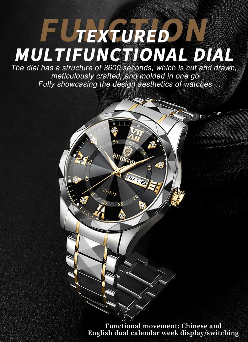 Fashion Business Watch Men Warterproof Sports Mens Watch Top Brand Luxury Clock Male Quartz Wristwatch Relogio Masculino 2023