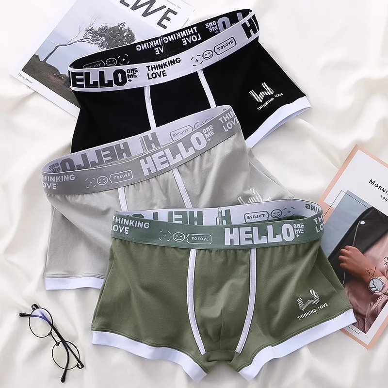 Men Panties Cotton BoxerShorts Man Underwear Mens Boxers Breathable U Convex Male Underpants Sexy Plus Size cuecas calzoncillos