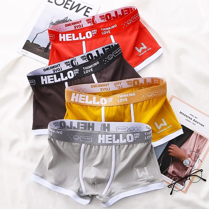 Men Panties Cotton BoxerShorts Man Underwear Mens Boxers Breathable U Convex Male Underpants Sexy Plus Size cuecas calzoncillos