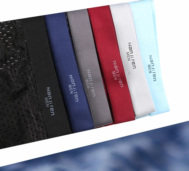 Boxer Shorts Underpants Men's Panties Men Boxers Underwear Ice Silk Mesh Male Sexy Set Breathable Boxershorts Large Size L-5XL