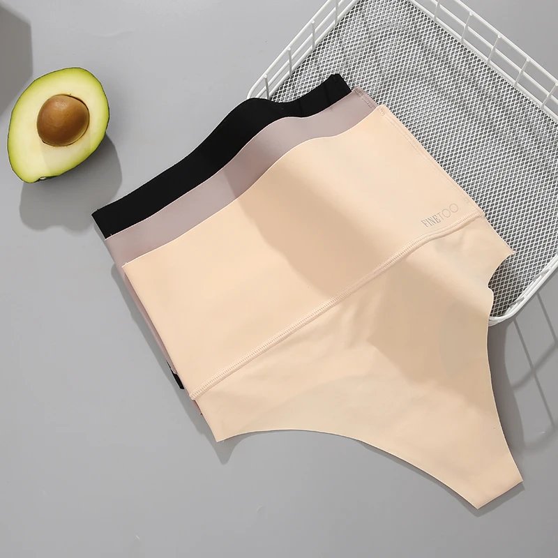 Seamless High Waist Women Thong Black Abdomen Hip Lift Briefs Body Shaping Underwear Breathable Female Panties Plus Size S-XL Seamless High Waist Women Thong Black Abdomen Hip Lift Briefs Body Shaping Underwear Breathable Female Panties Plus Size S-XL