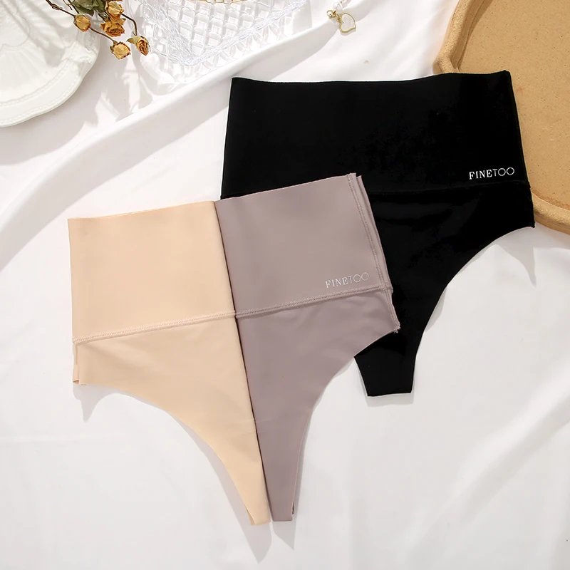 Seamless High Waist Women Thong Black Abdomen Hip Lift Briefs Body Shaping Underwear Breathable Female Panties Plus Size S-XL Seamless High Waist Women Thong Black Abdomen Hip Lift Briefs Body Shaping Underwear Breathable Female Panties Plus Size S-XL