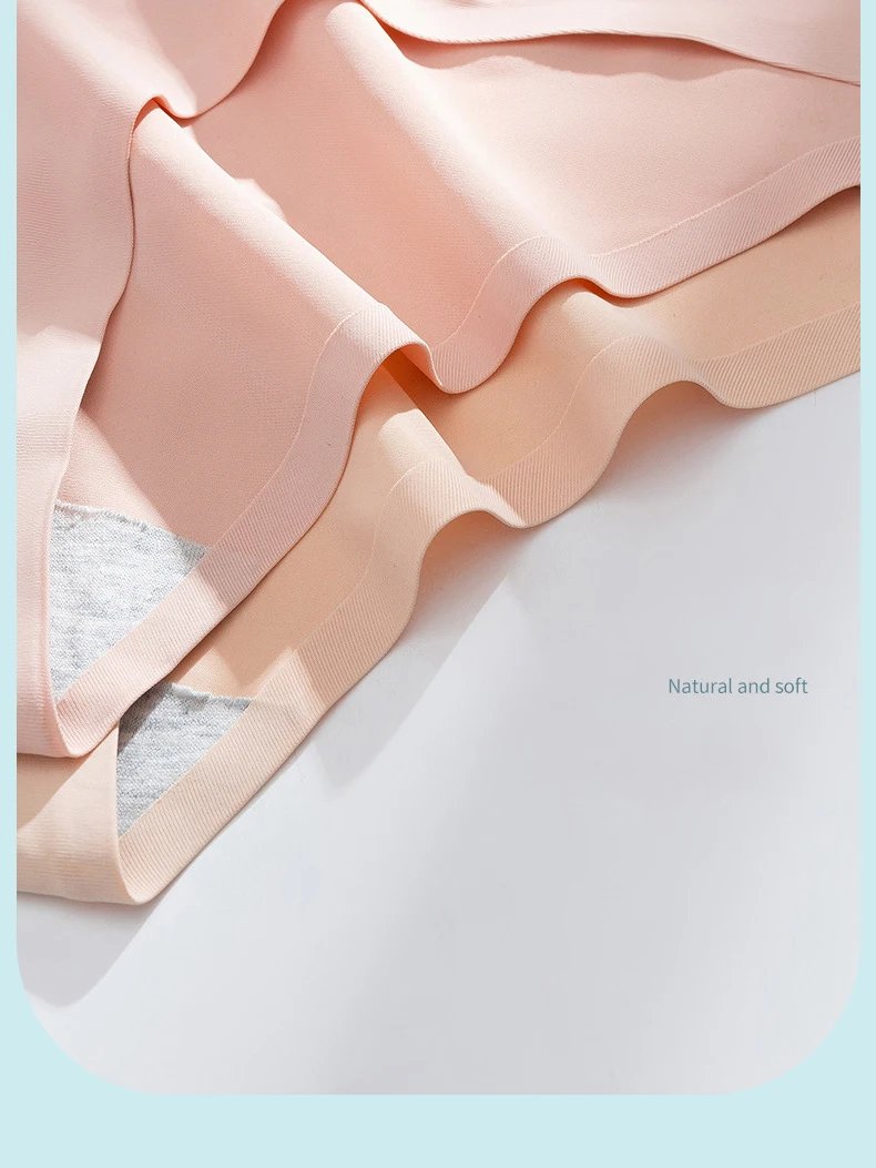 TrowBridge 3PCS/Set Solid Colors Women's Panties Breathable Seamless Underwear Silk Satin Sexy Panty Thin Cozy Lingerie Hot Sale