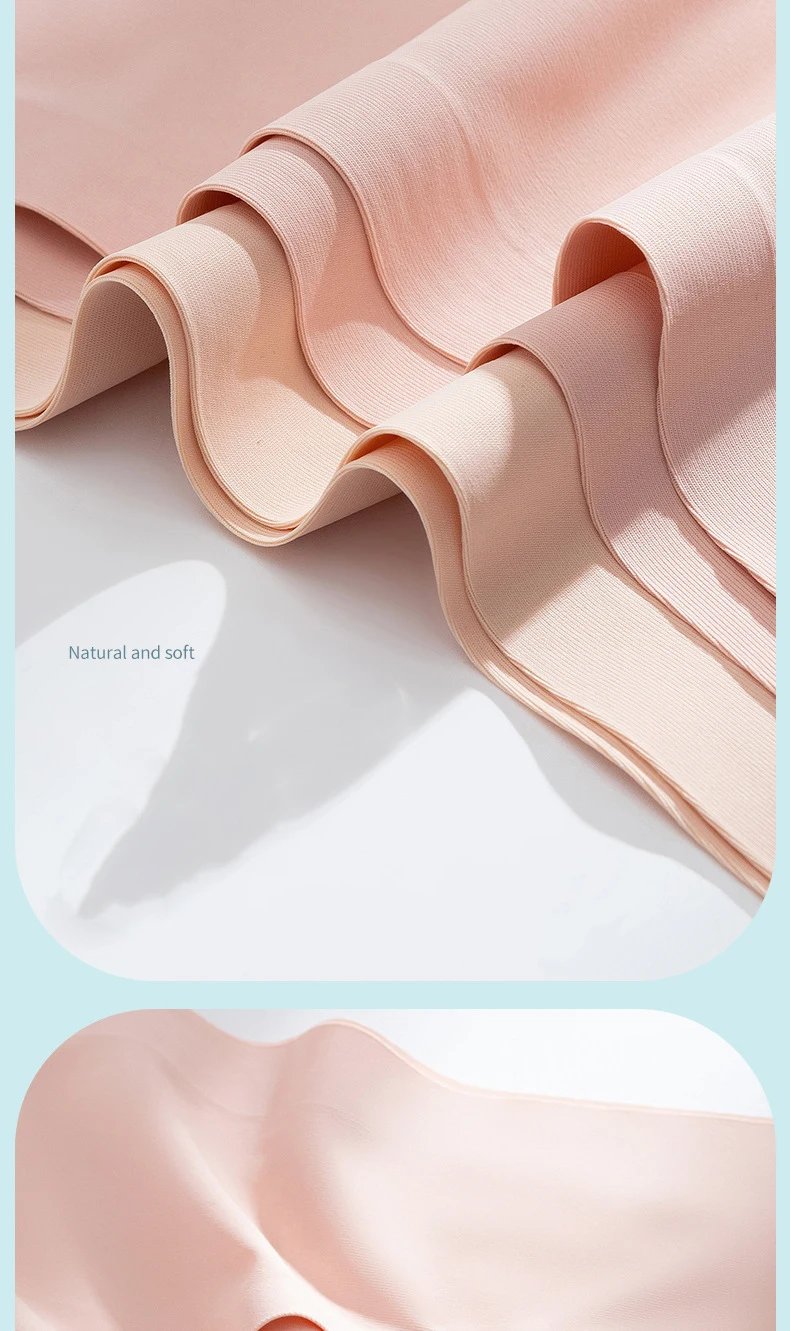 TrowBridge 3PCS/Set Solid Colors Women's Panties Breathable Seamless Underwear Silk Satin Sexy Panty Thin Cozy Lingerie Hot Sale