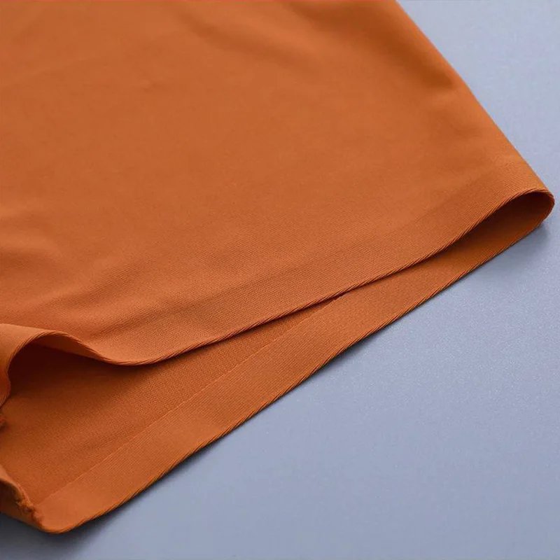 3PCS Women's Panties Seamless Boxers Breathable Lingerie Comfortable Boyshort Silk Satin Underwear Female Sports Underpants