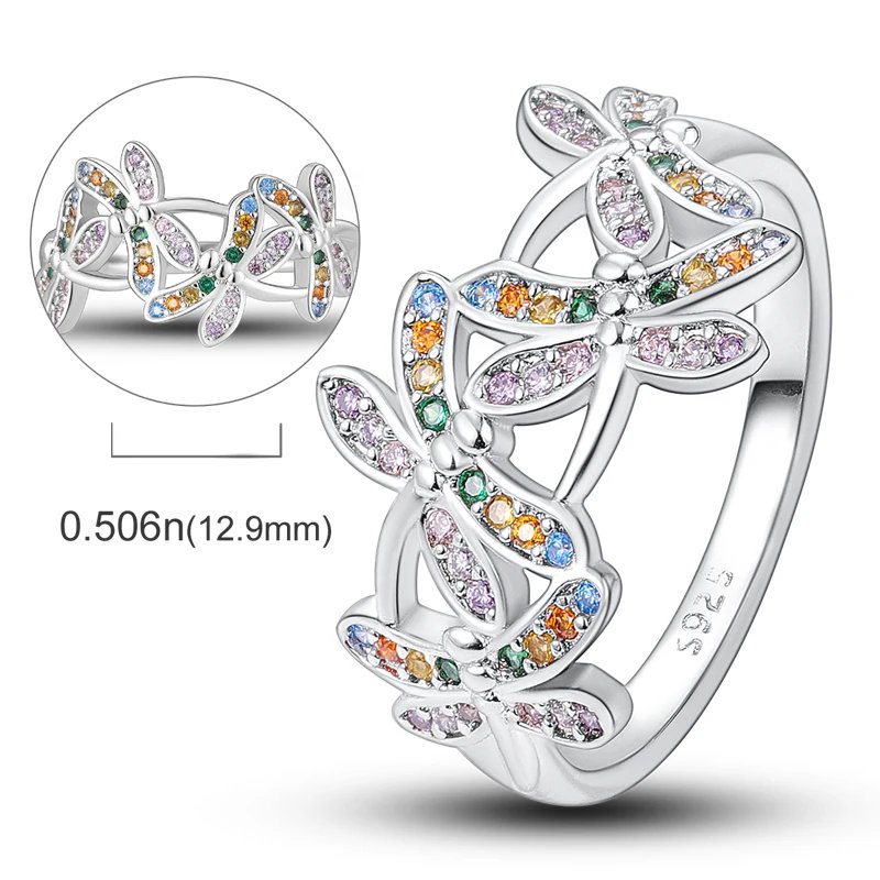 New Red Heart Ring 925 Sterling Silver Sparkling Ring for Women 925 Silver Design Original Zircon Rings Festival Jewelry Gift