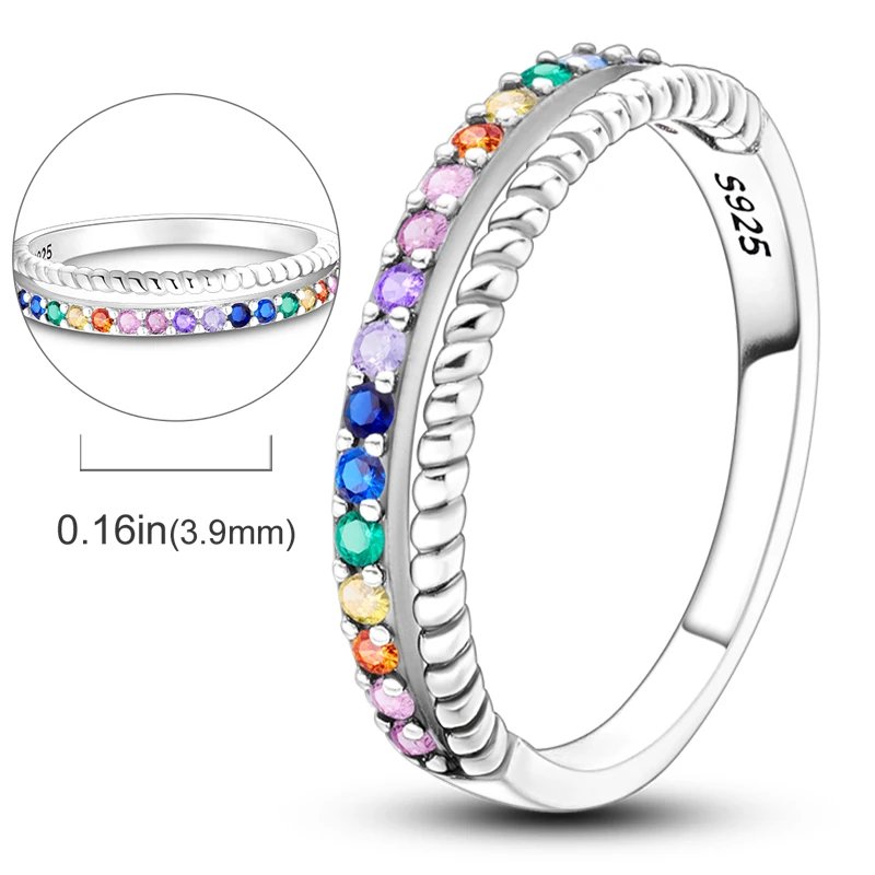 New Red Heart Ring 925 Sterling Silver Sparkling Ring for Women 925 Silver Design Original Zircon Rings Festival Jewelry Gift