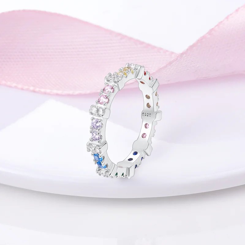 New Red Heart Ring 925 Sterling Silver Sparkling Ring for Women 925 Silver Design Original Zircon Rings Festival Jewelry Gift