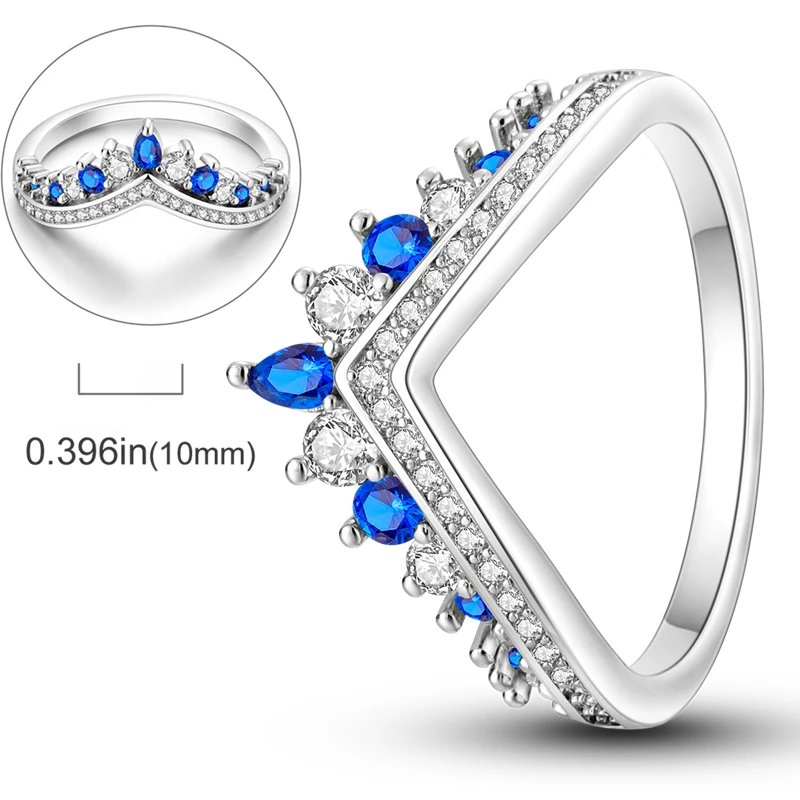 New Red Heart Ring 925 Sterling Silver Sparkling Ring for Women 925 Silver Design Original Zircon Rings Festival Jewelry Gift