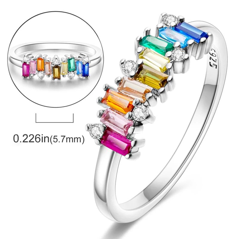 New Red Heart Ring 925 Sterling Silver Sparkling Ring for Women 925 Silver Design Original Zircon Rings Festival Jewelry Gift