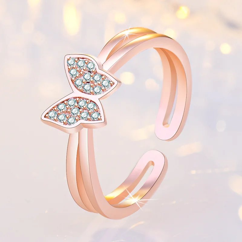 925纯银海豚戒指简约时尚精致学生女友首饰配饰婚礼派对