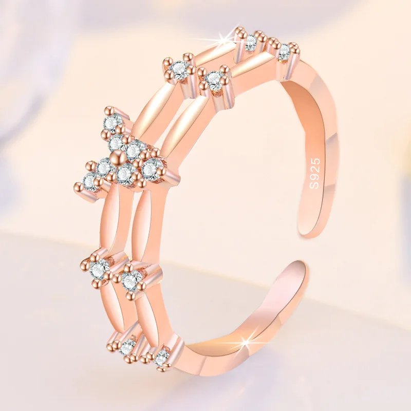 925纯银海豚戒指简约时尚精致学生女友首饰配饰婚礼派对