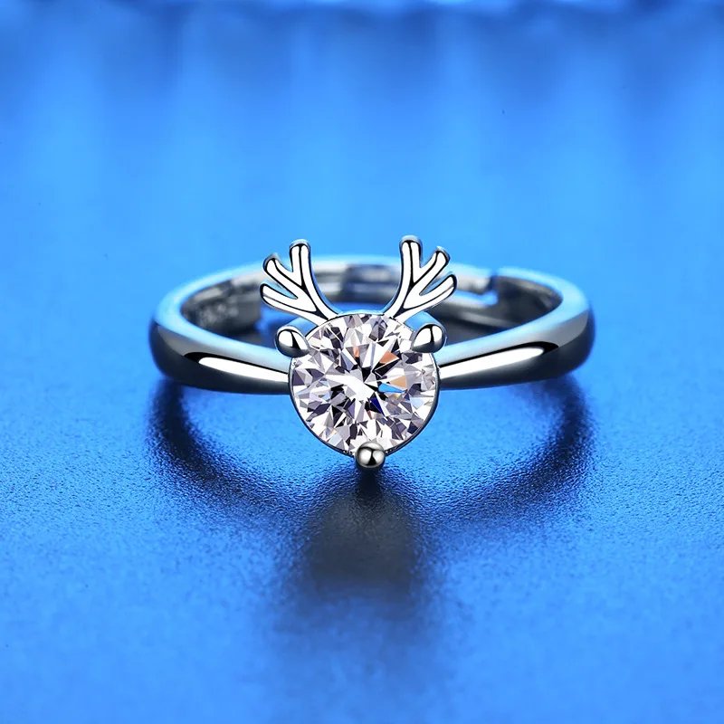 925纯银海豚戒指简约时尚精致学生女友首饰配饰婚礼派对