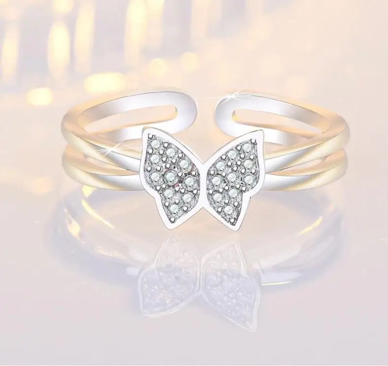 925纯银海豚戒指简约时尚精致学生女友首饰配饰婚礼派对