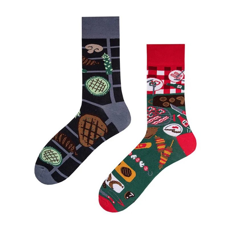 Cross border New INS Network Red Personality Cartoon Animal AB Fashion Socks Creative Fun Men's and Women's Cotton Socks Cross border New INS Network Red Personality Cartoon Animal AB Fashion Socks Creative Fun Men's and Women's Cotton Socks
