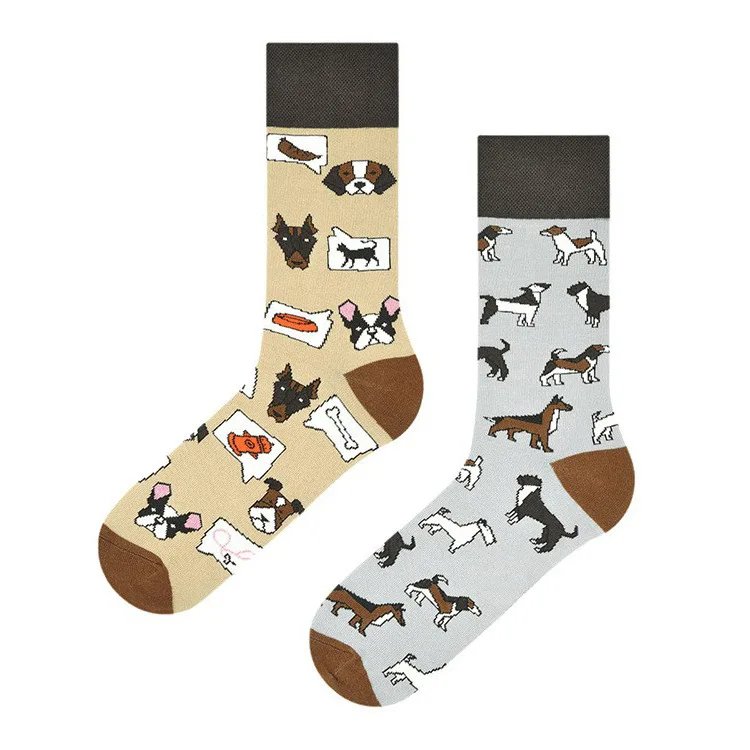 Cross border New INS Network Red Personality Cartoon Animal AB Fashion Socks Creative Fun Men's and Women's Cotton Socks Cross border New INS Network Red Personality Cartoon Animal AB Fashion Socks Creative Fun Men's and Women's Cotton Socks
