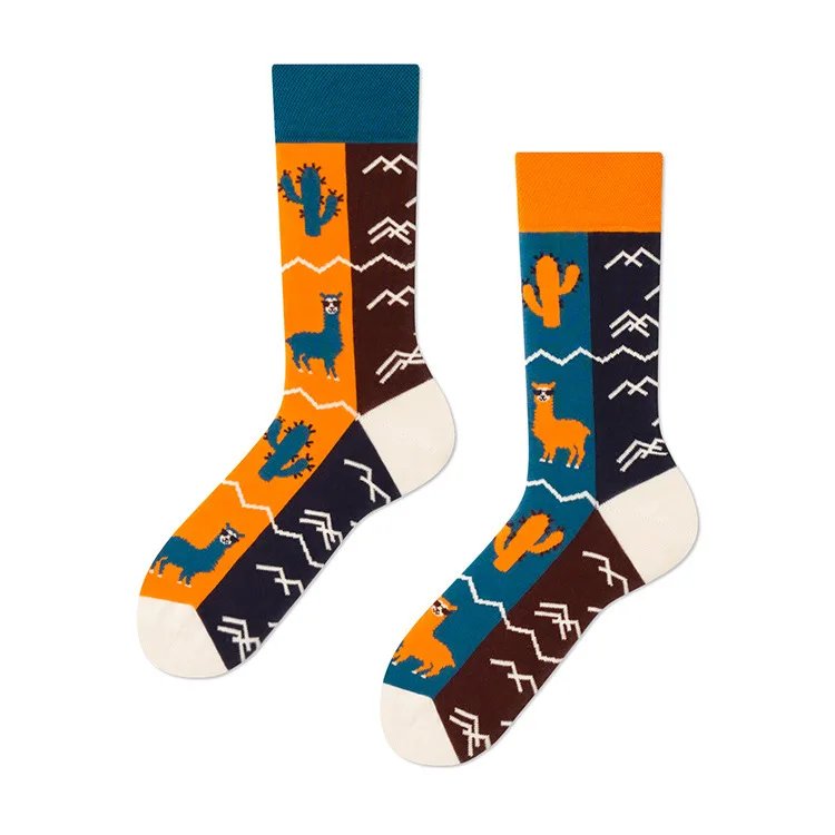 Cross border New INS Network Red Personality Cartoon Animal AB Fashion Socks Creative Fun Men's and Women's Cotton Socks Cross border New INS Network Red Personality Cartoon Animal AB Fashion Socks Creative Fun Men's and Women's Cotton Socks