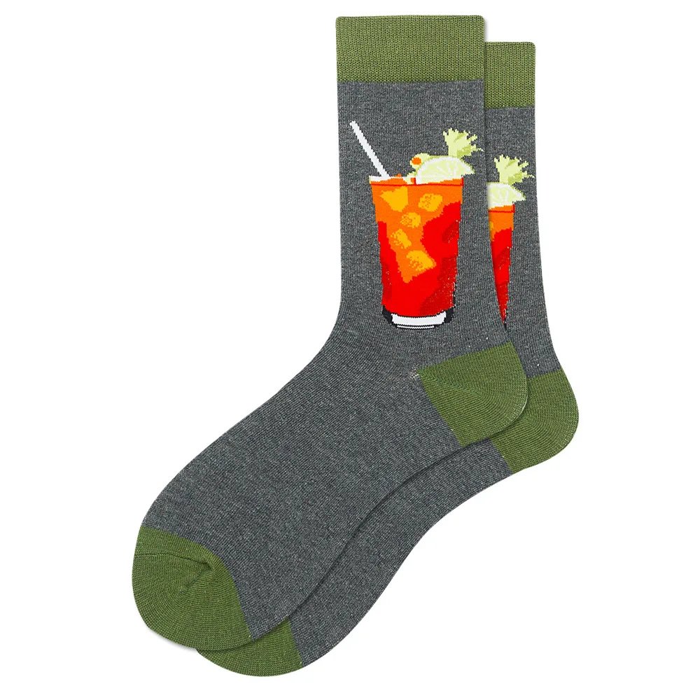 Pillen, schach, biohazard, rot wein, taschenuhr, bier, briefmarken, getr&auml;nke, anker socken f&uuml;r m&auml;nner und frauen ZQ-065