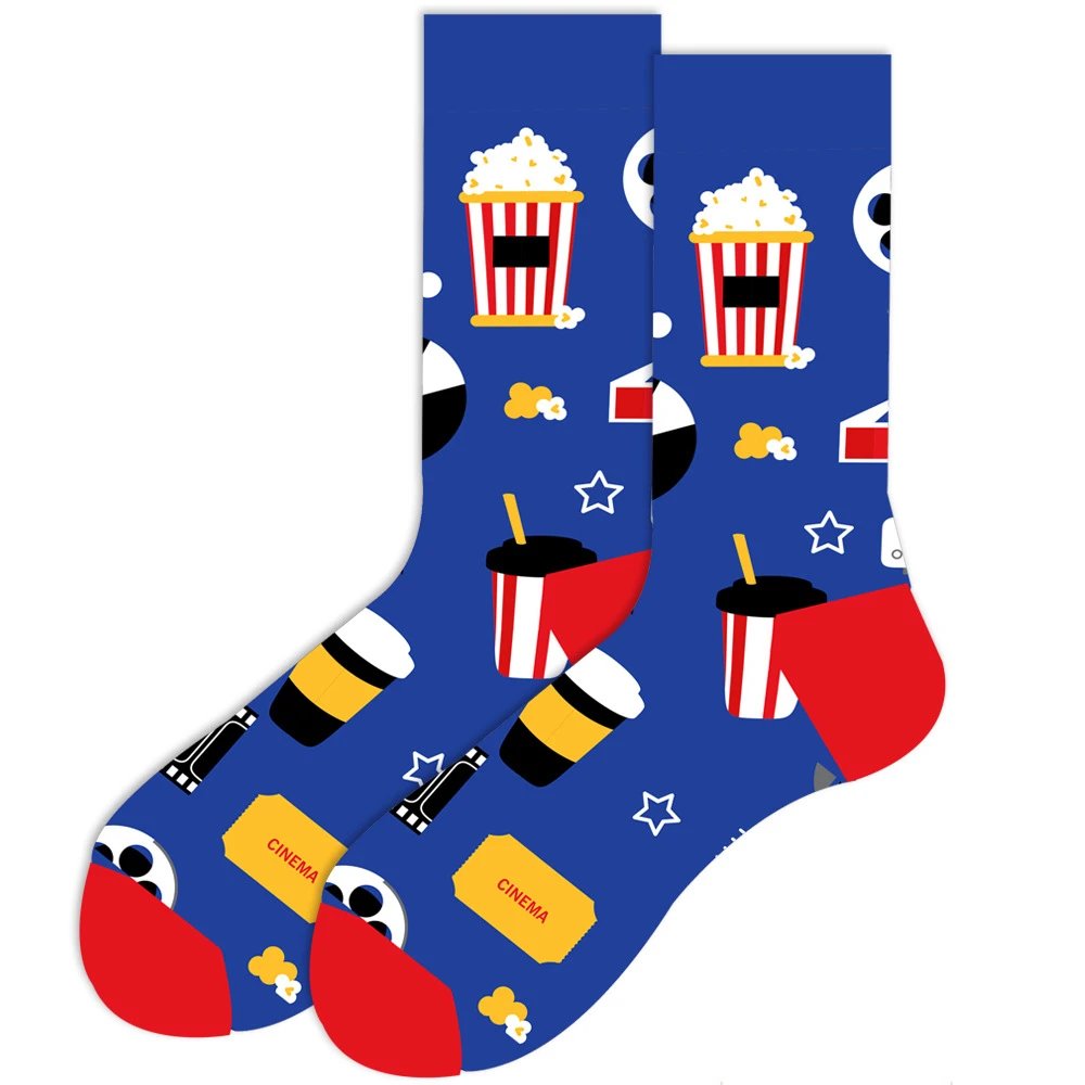 Pillen, schach, biohazard, rot wein, taschenuhr, bier, briefmarken, getr&auml;nke, anker socken f&uuml;r m&auml;nner und frauen ZQ-065