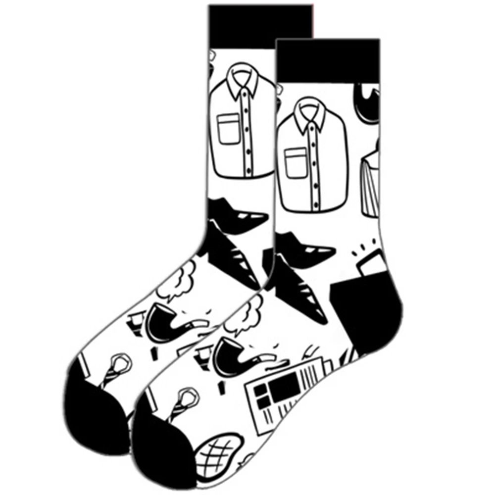 Pillen, schach, biohazard, rot wein, taschenuhr, bier, briefmarken, getr&auml;nke, anker socken f&uuml;r m&auml;nner und frauen ZQ-065