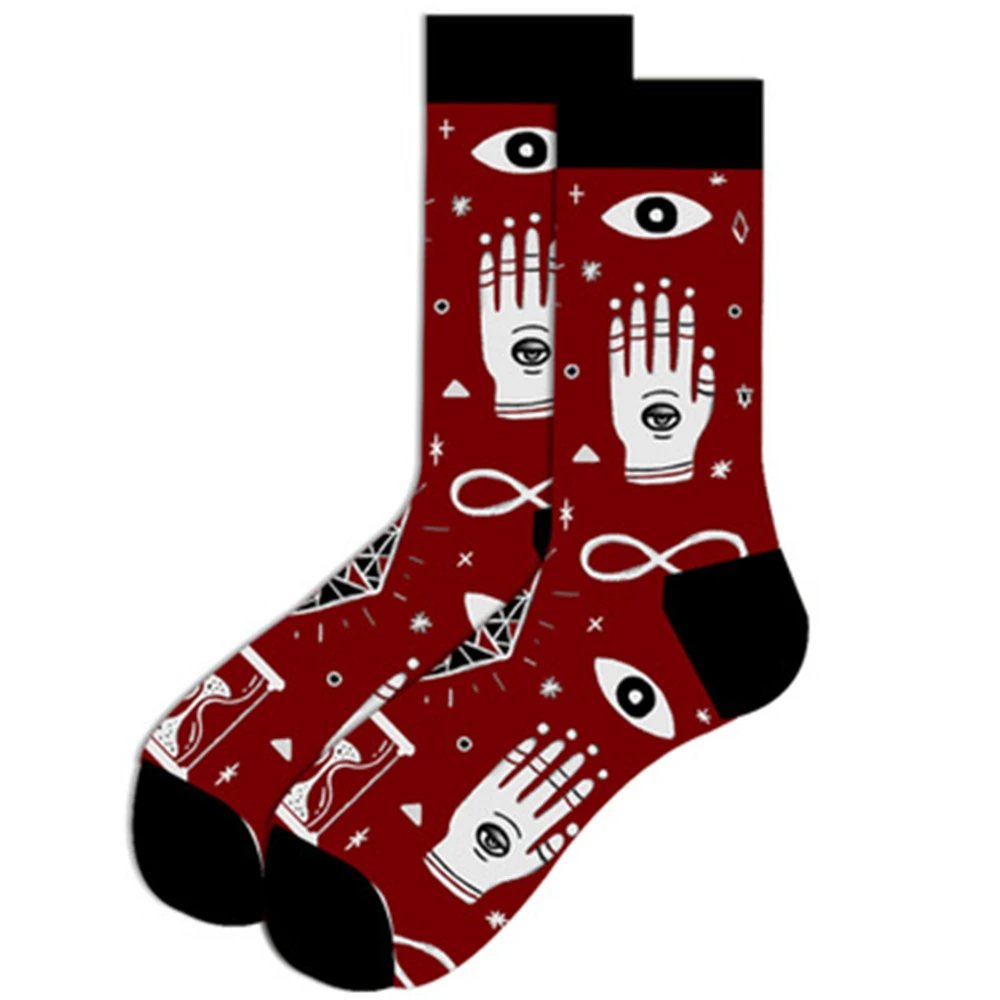 Pillen, schach, biohazard, rot wein, taschenuhr, bier, briefmarken, getr&auml;nke, anker socken f&uuml;r m&auml;nner und frauen ZQ-065