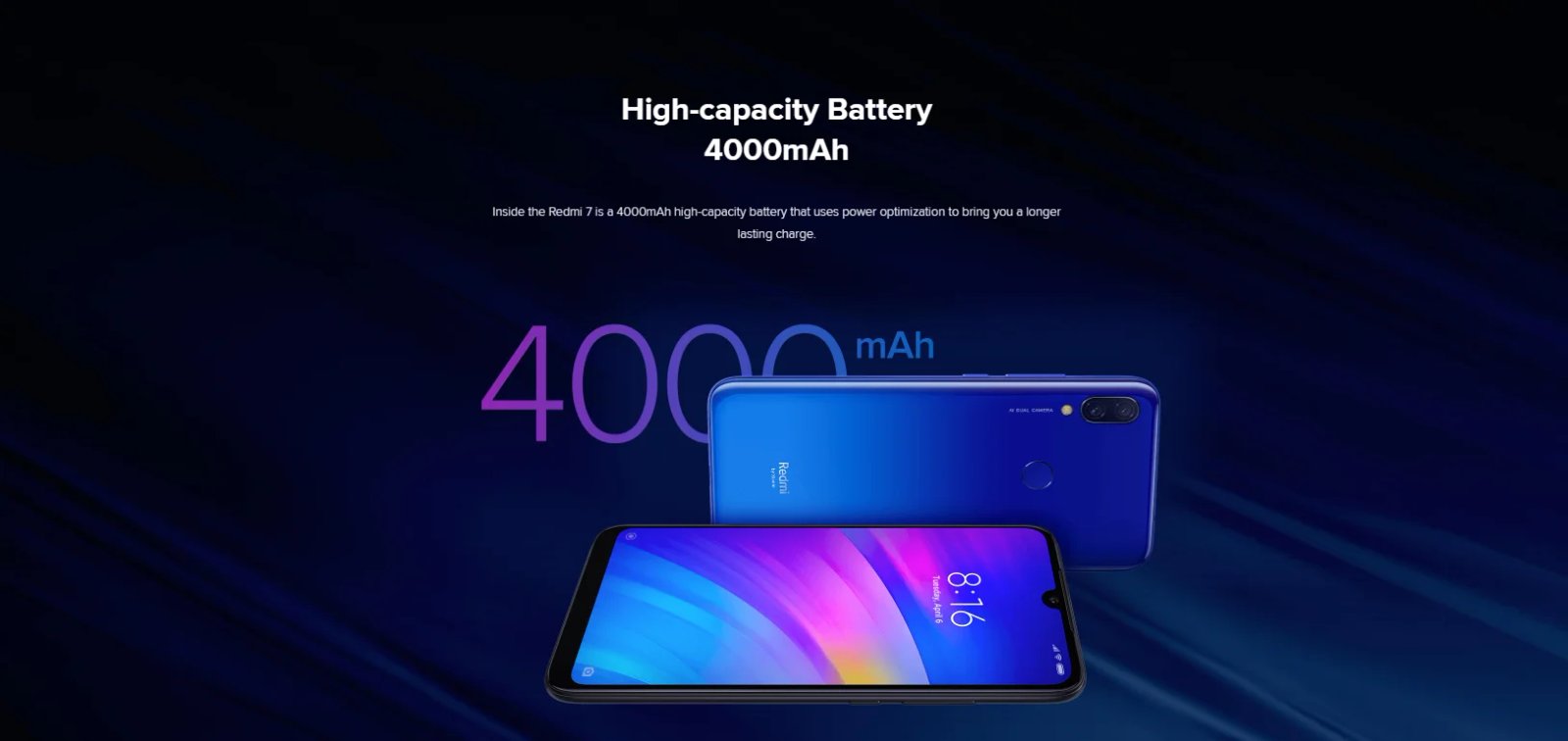 Xiaomi Redmi 7 Cellphone with Phone Case, Dual SIM Solt Cellphone Android Cell Phone Dual Camera Global ROM