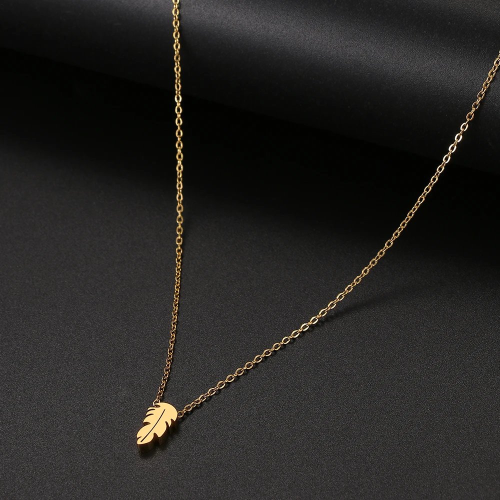 Stainless Steel Necklaces Minimalist Four-leaf Clover Geometric Style Fashion Chain Necklace for Women Collar Pendant Jewelry Stainless Steel Necklaces Minimalist Four-leaf Clover Geometric Style Fashion Chain Necklace for Women Collar Pendant Jewelry