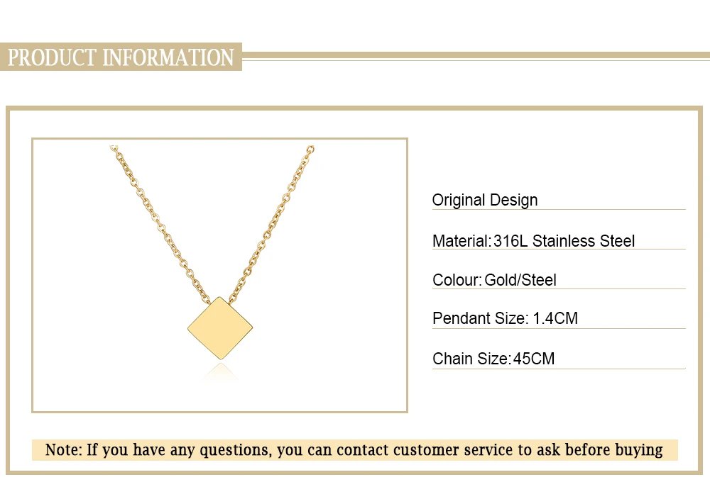 Stainless Steel Necklaces Minimalist Four-leaf Clover Geometric Style Fashion Chain Necklace for Women Collar Pendant Jewelry Stainless Steel Necklaces Minimalist Four-leaf Clover Geometric Style Fashion Chain Necklace for Women Collar Pendant Jewelry
