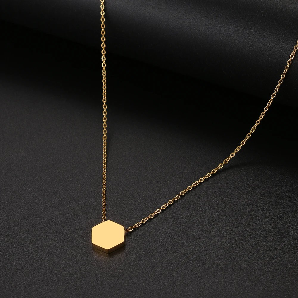 Stainless Steel Necklaces Minimalist Four-leaf Clover Geometric Style Fashion Chain Necklace for Women Collar Pendant Jewelry Stainless Steel Necklaces Minimalist Four-leaf Clover Geometric Style Fashion Chain Necklace for Women Collar Pendant Jewelry